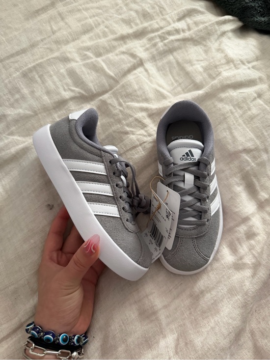 adidas Other - NEW Adidas Kids' VL Court 3.0 Gray & White Sneakers